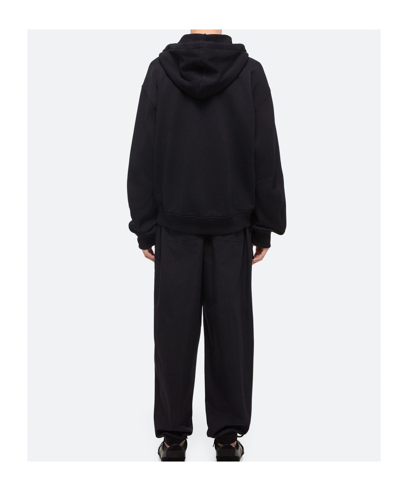 Helmut Lang Apex Zippered Hoodie In Black
