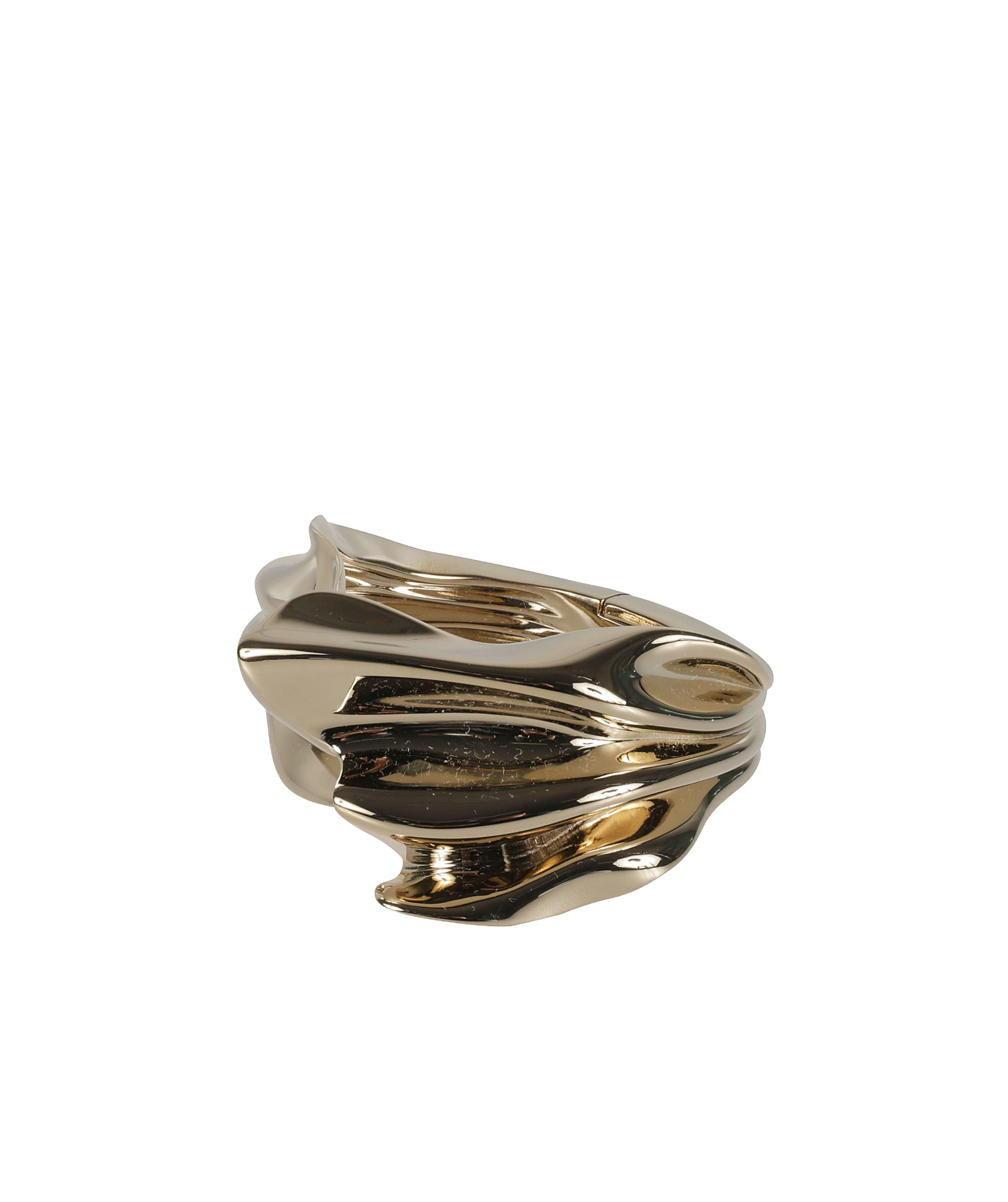 Ferragamo Br Drap Ring In Yellow