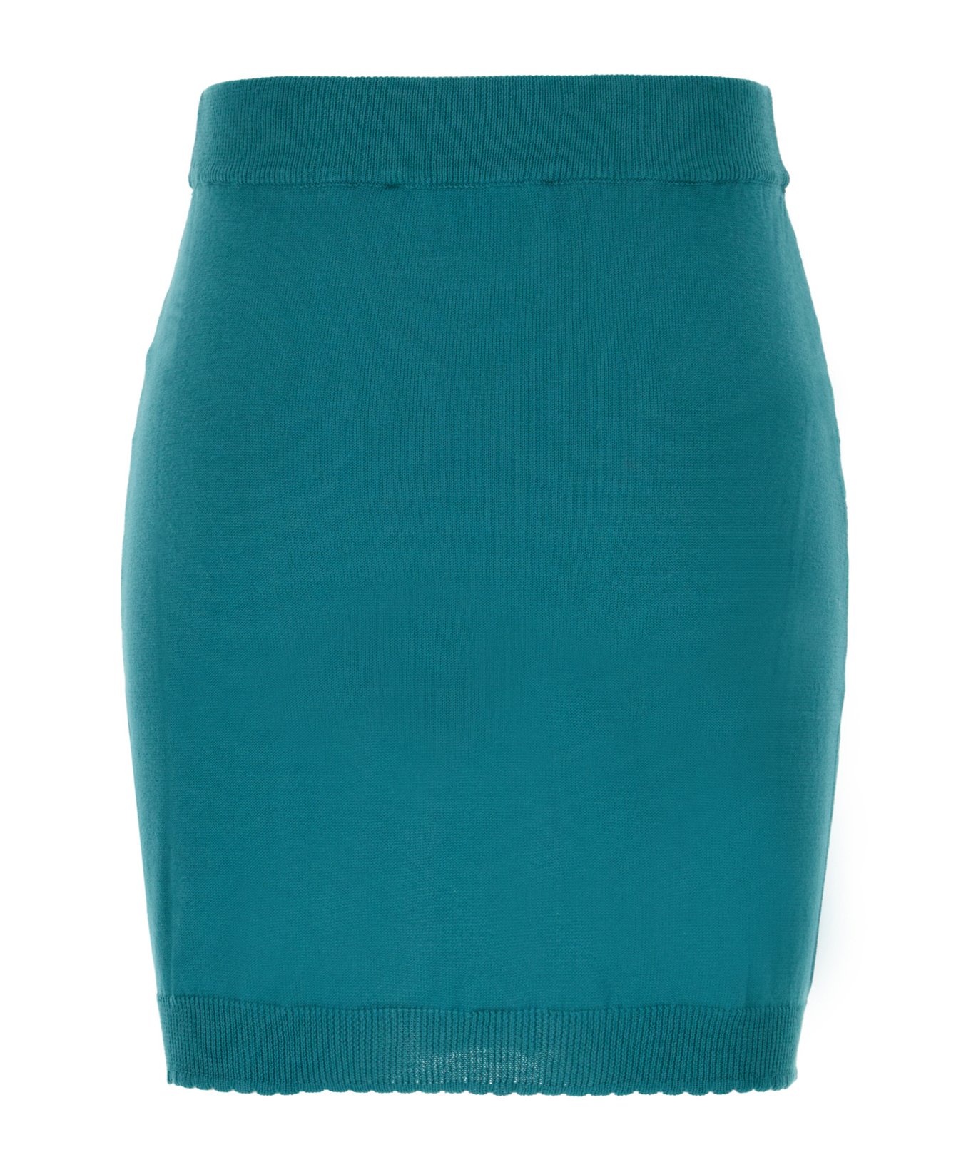 Vivienne Westwood Orb Embroidered Knit Skirt In Green