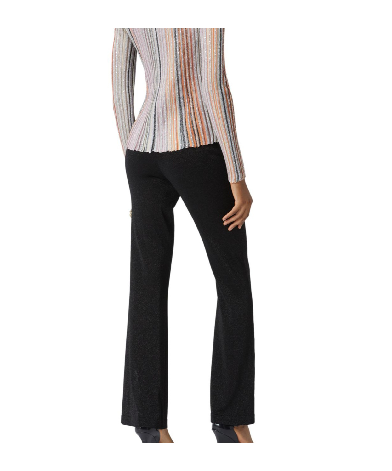 Missoni Elastic Waist Casual Pants In Black
