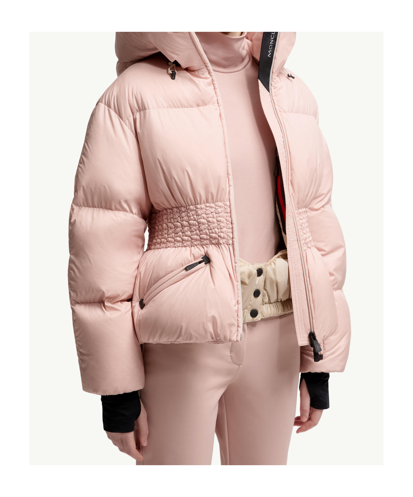 Moncler Wollemi Hooded Down Ski Jacket In Pink