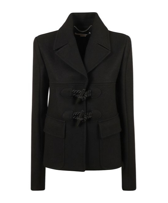 Stella Mccartney Toggle Lock Blazer In Black