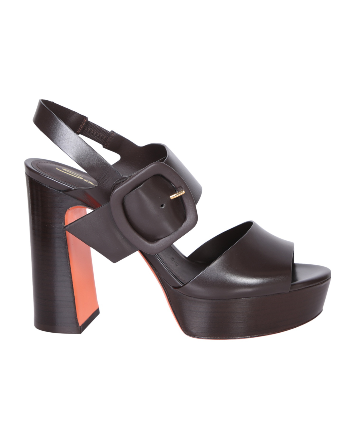 SANTONI 120MM LEATHER SANDALS