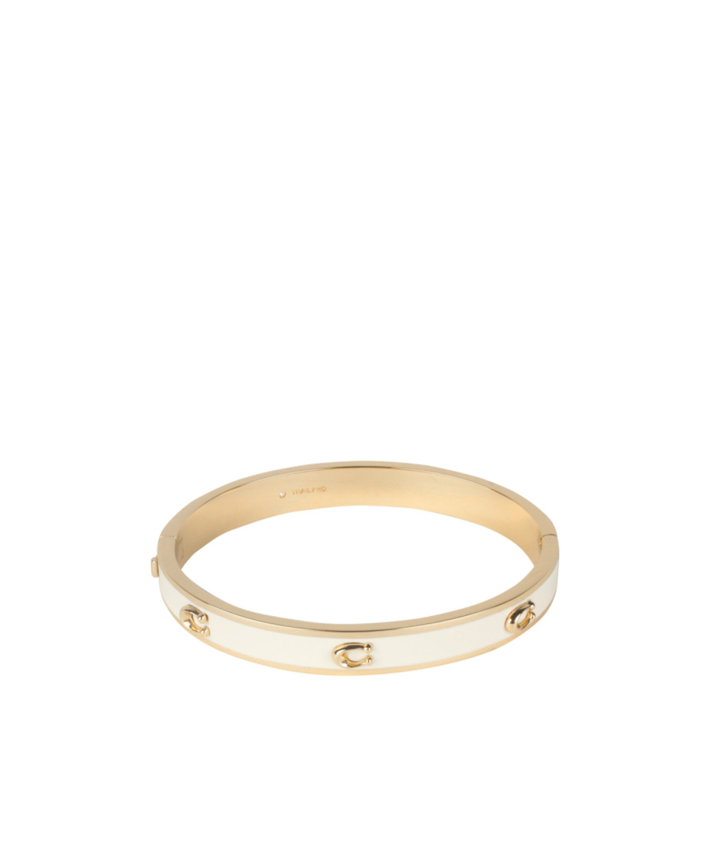 Coach Hinged Bracelet In Yellow