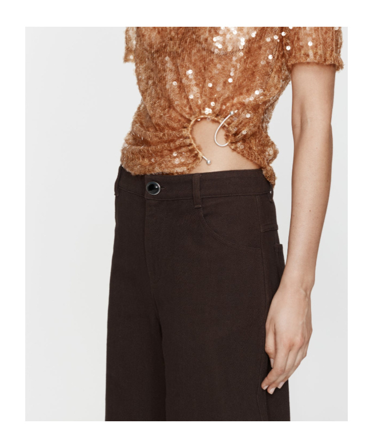 Christopher Esber Relaxed Denim Jean In Brown