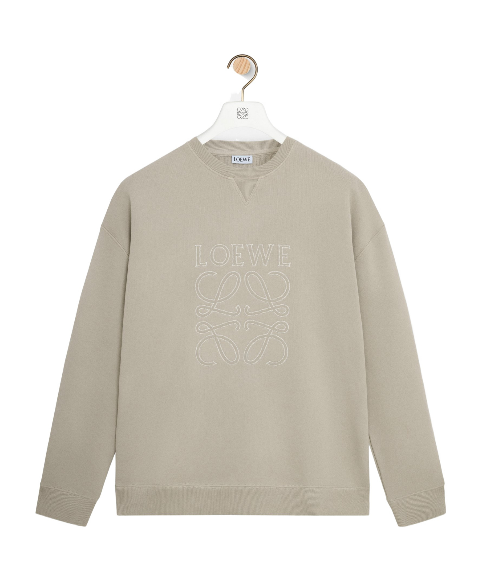 Loewe Regular Fit Sweatshirt In Nude