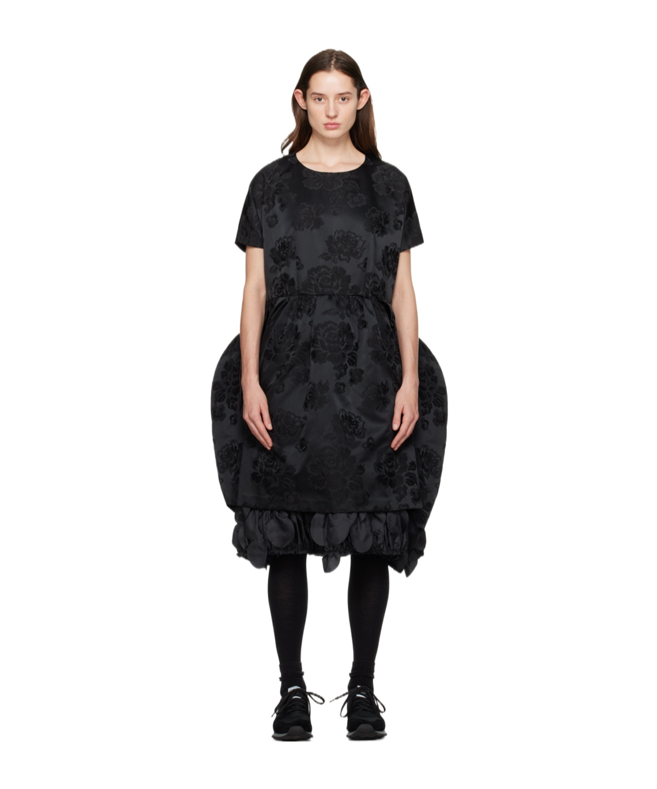 COMME DES GARÇONS MEDIUM-LENGTH FLORAL DRESS 