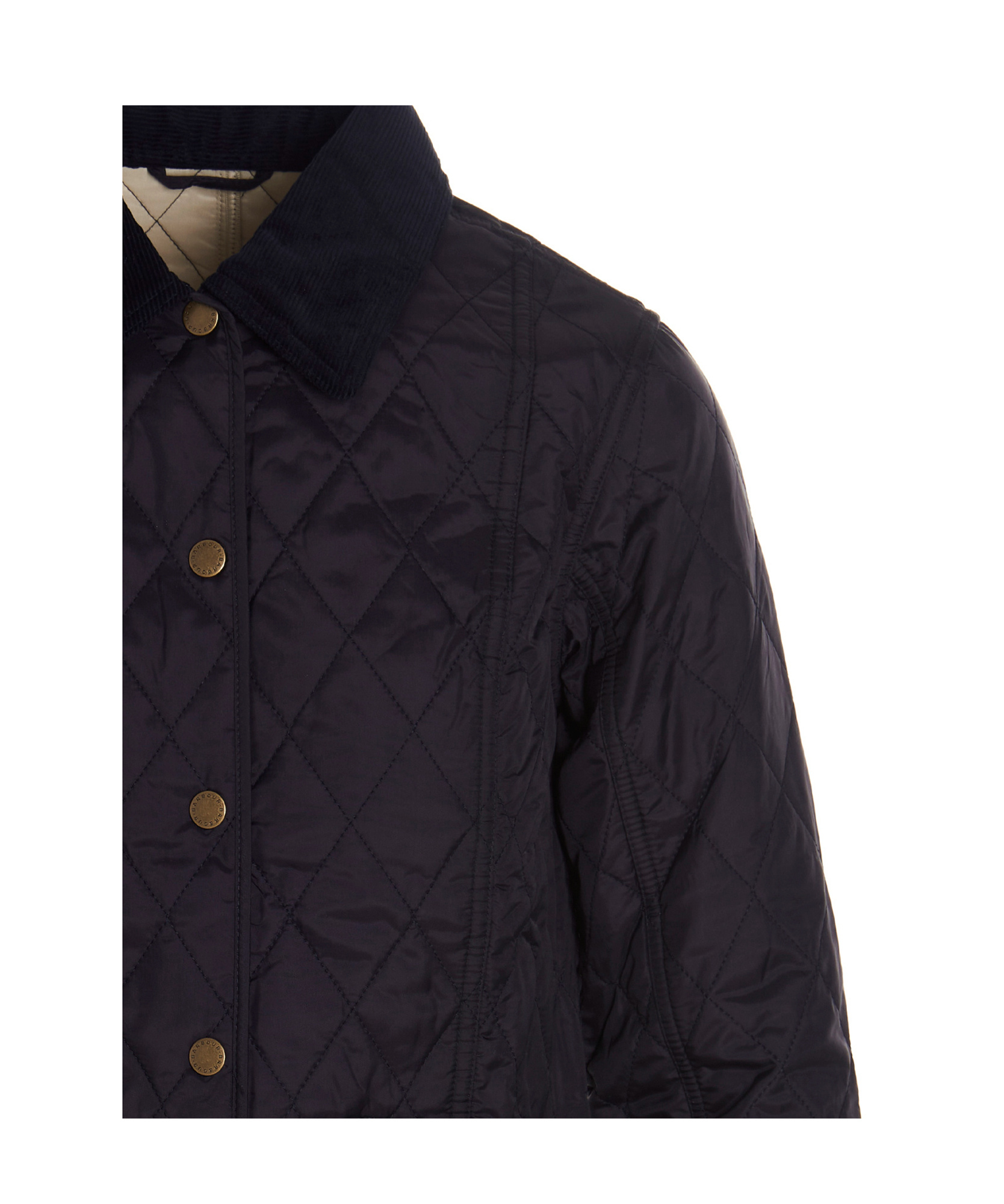 Barbour Blue Liddesdale Down Jacket In Black