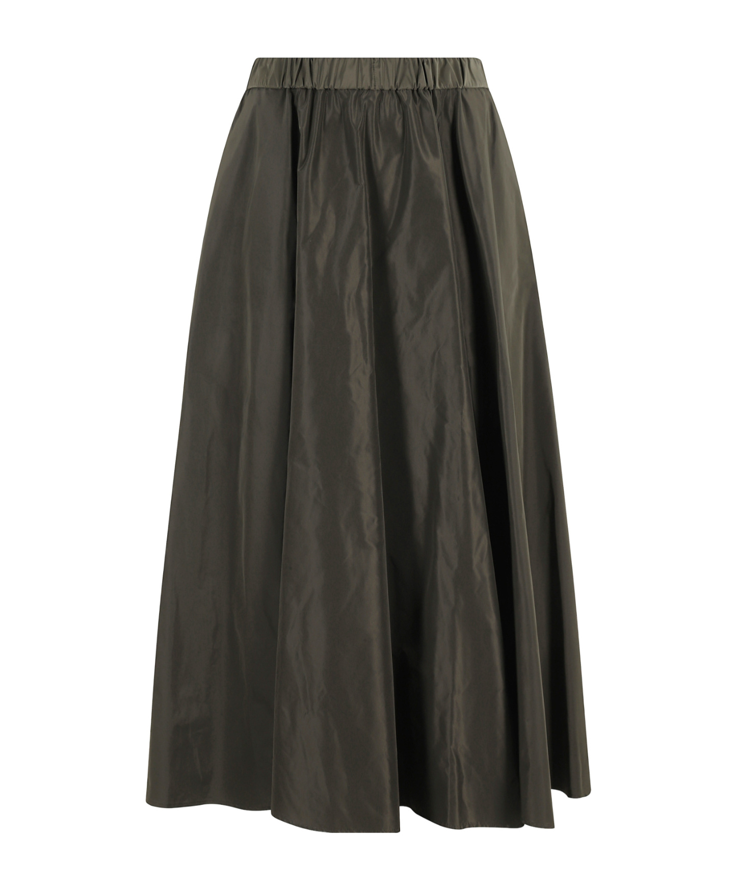Aspesi Elastic-waist Flared Skirt In Green