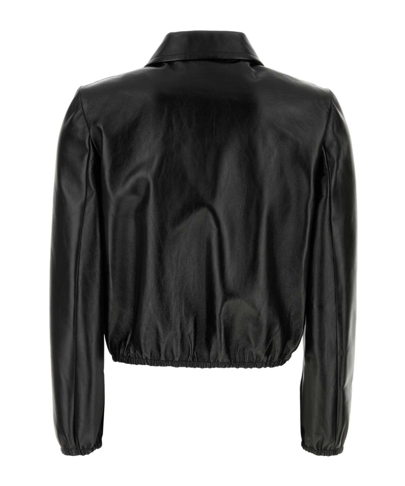 Gucci Black Leather Jacket In Black