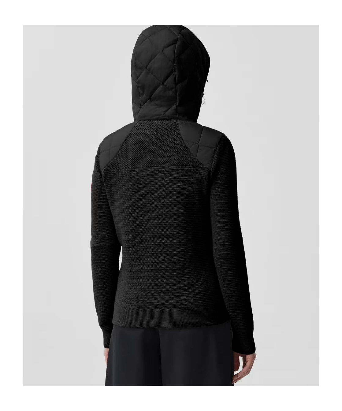 Canada Goose Hybridge Quilted Shell And Wool Jacket In Black