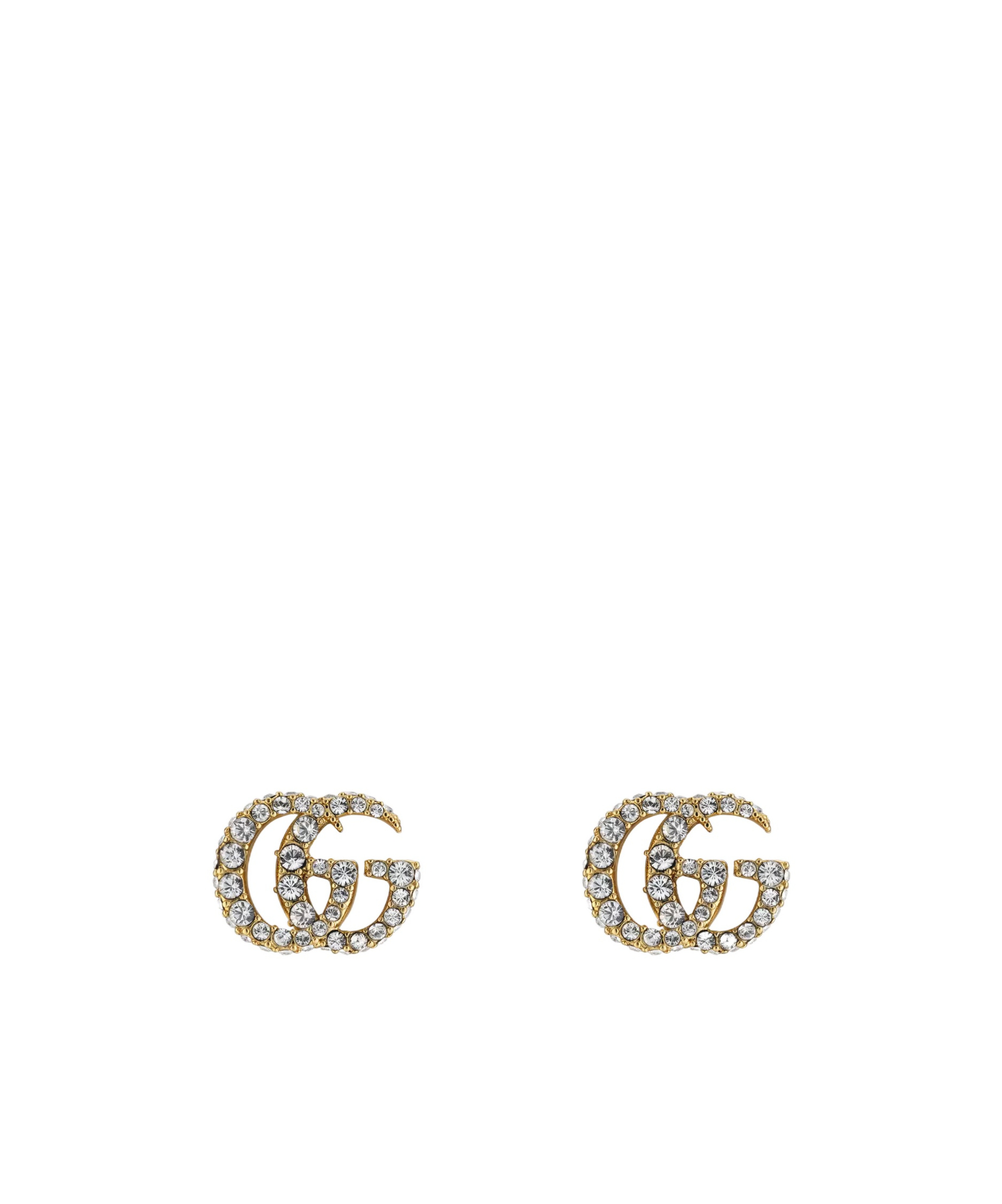 Gucci Crystal Earrings In Gray