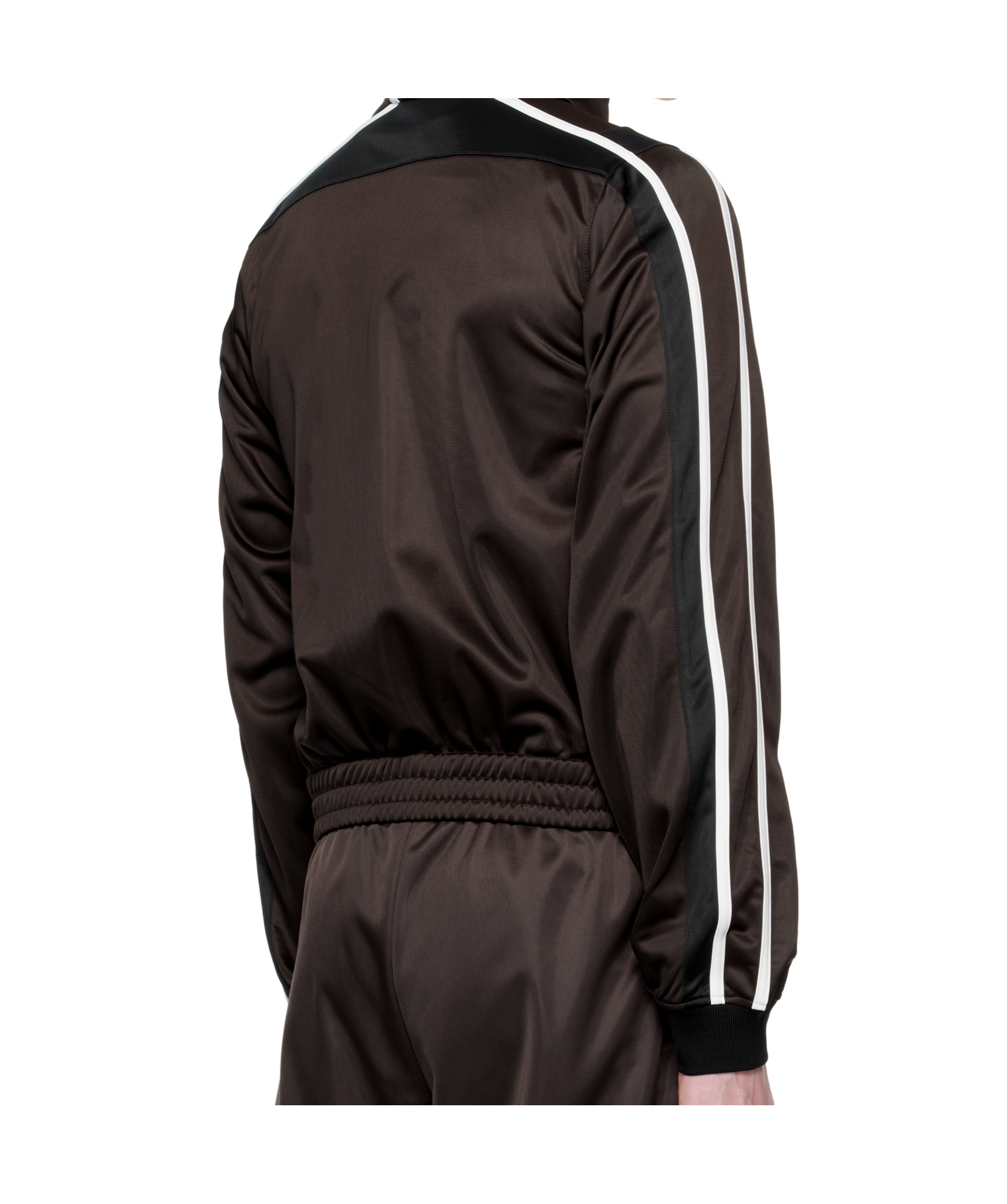 Shop Martine Rose Shrunken Track Jacket In Brown