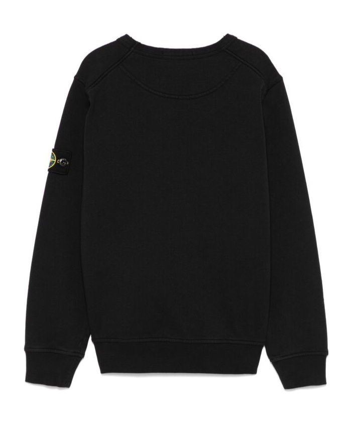 Stone Island Compass-badge Sweatshirt In Black