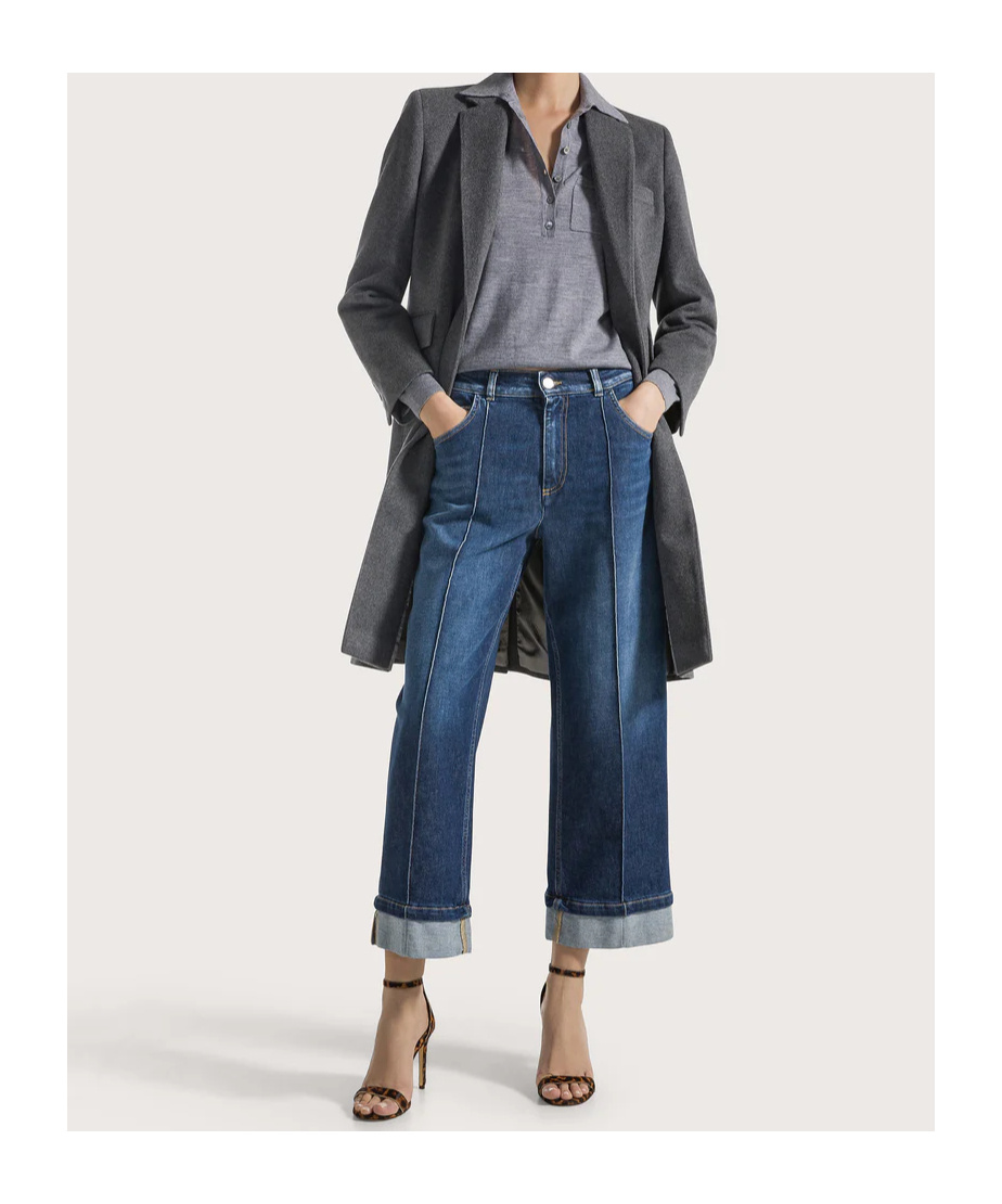 Seventy Trousers Denim In Blue