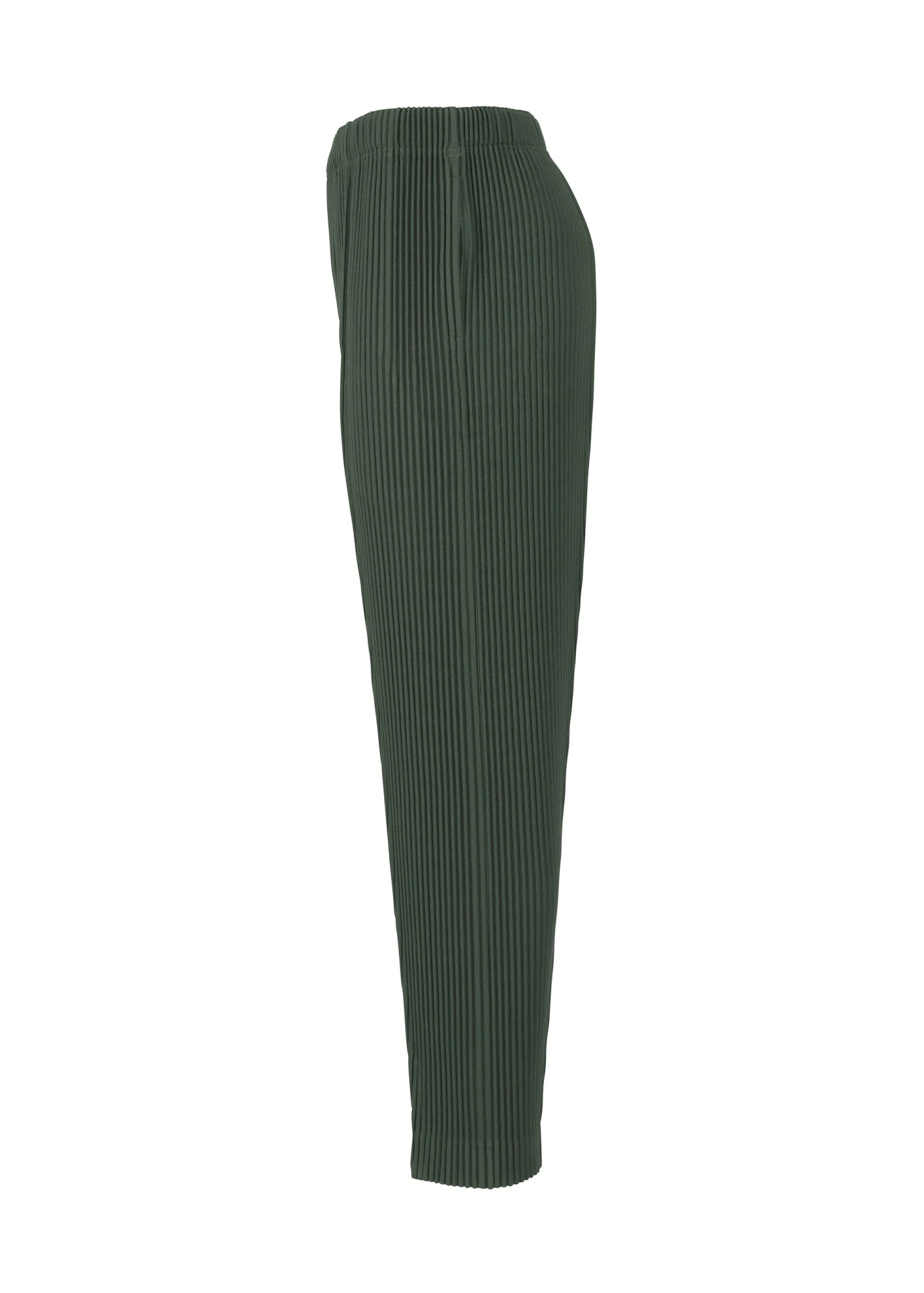 Issey Miyake Elastic Waist Casual Pants In Green