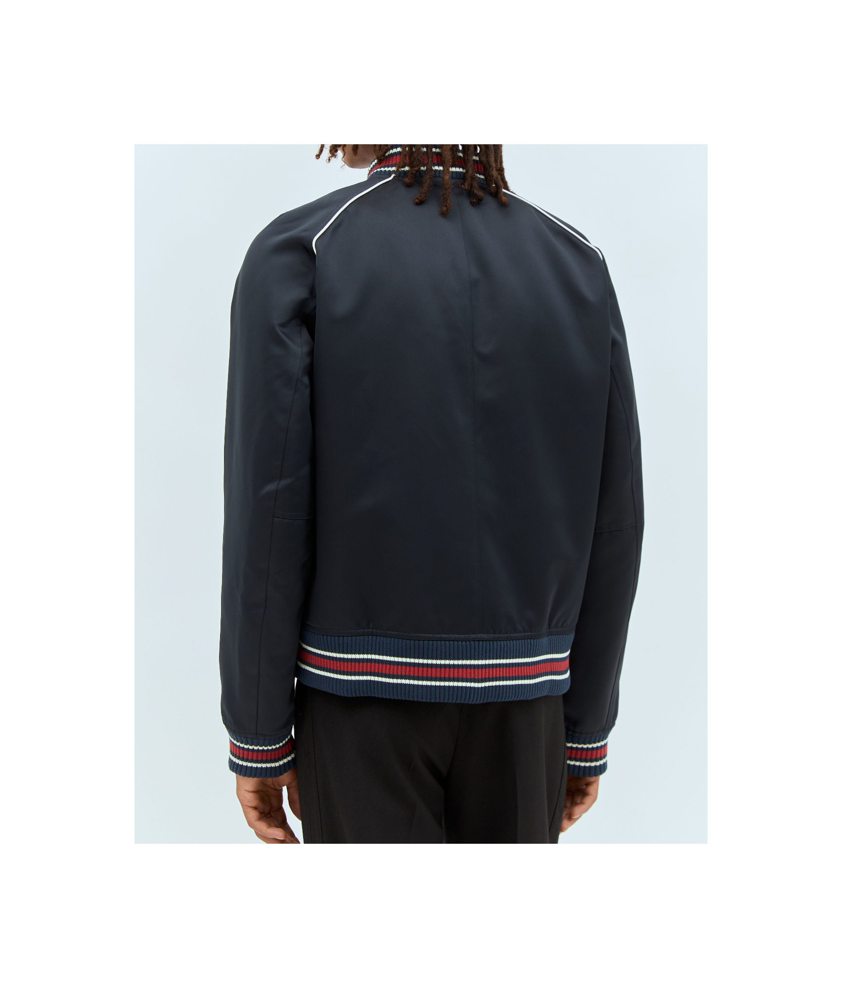 Wales Bonner Marvel Jacket In Navy Blue In Black
