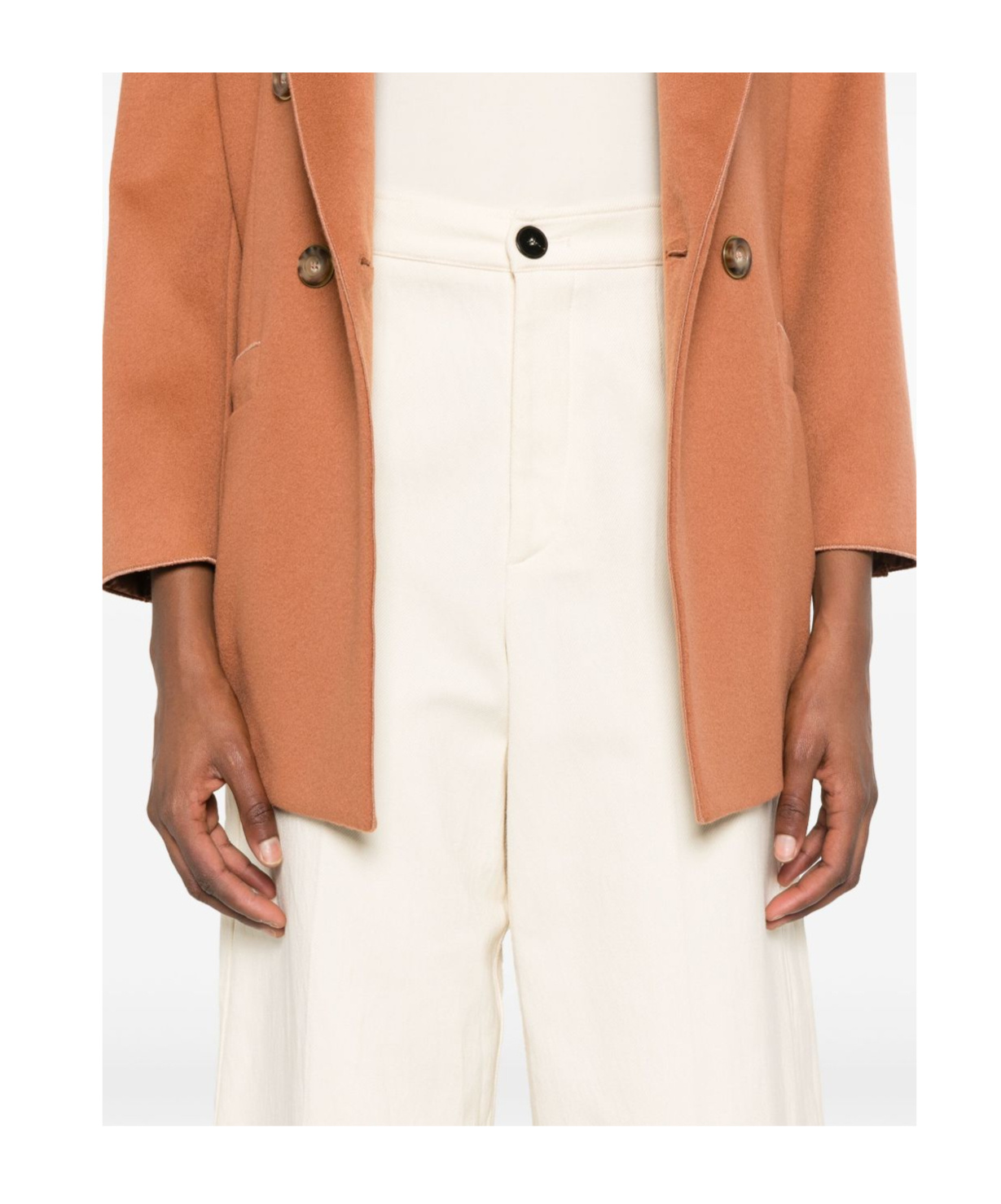 Forte Forte High-waisted Cropped Wide-leg Trousers In Pink