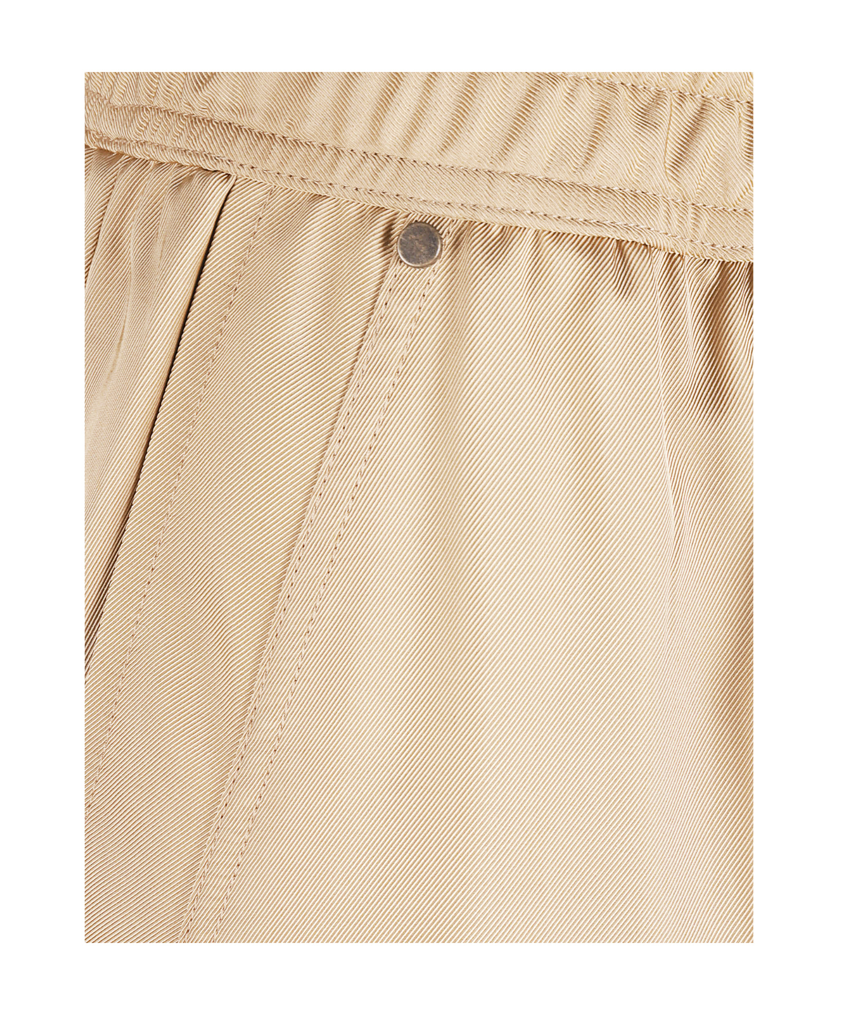 True Royal Elastic Waist Casual Pants In Nude