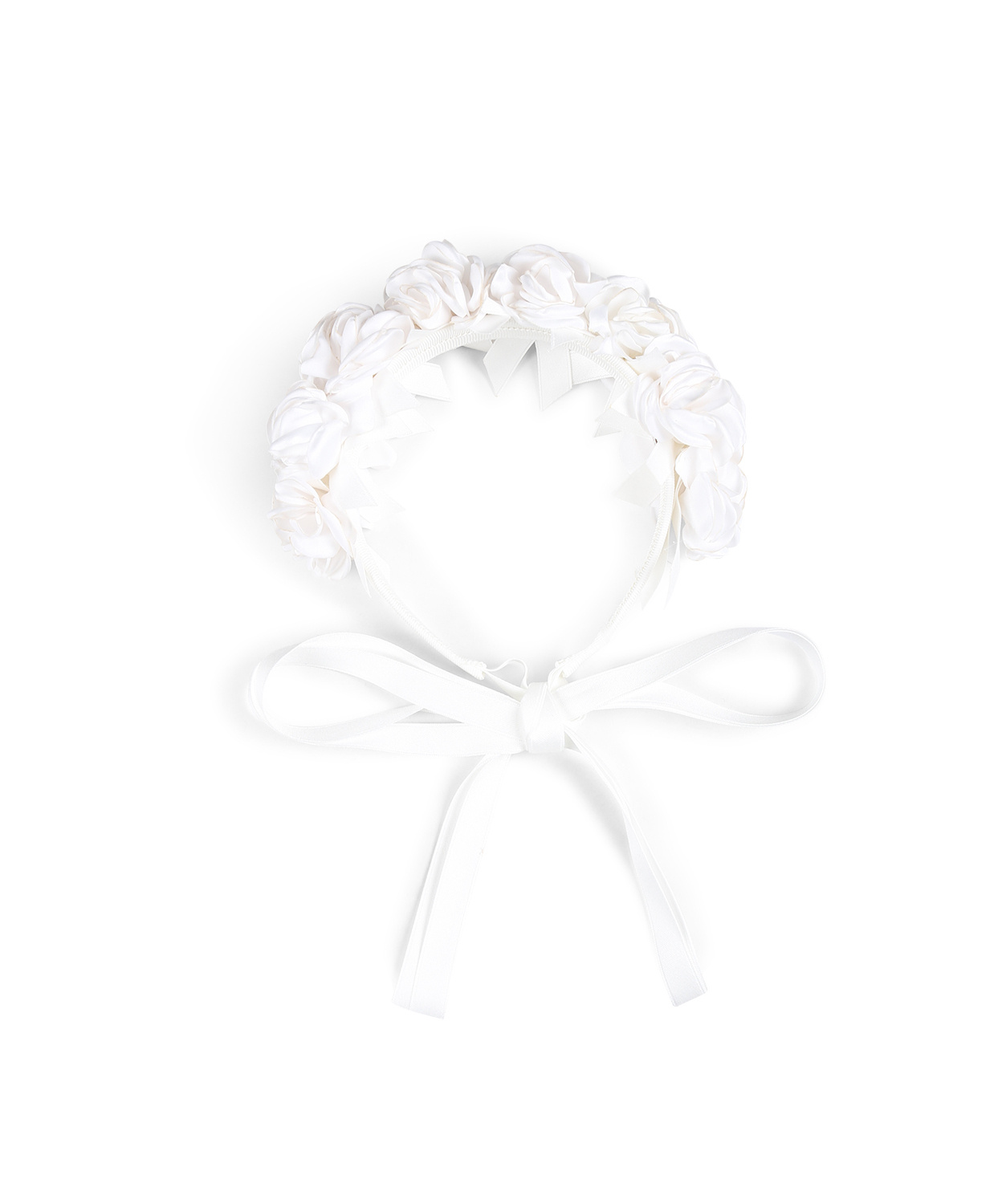 Monnalisa Bow Headband In White