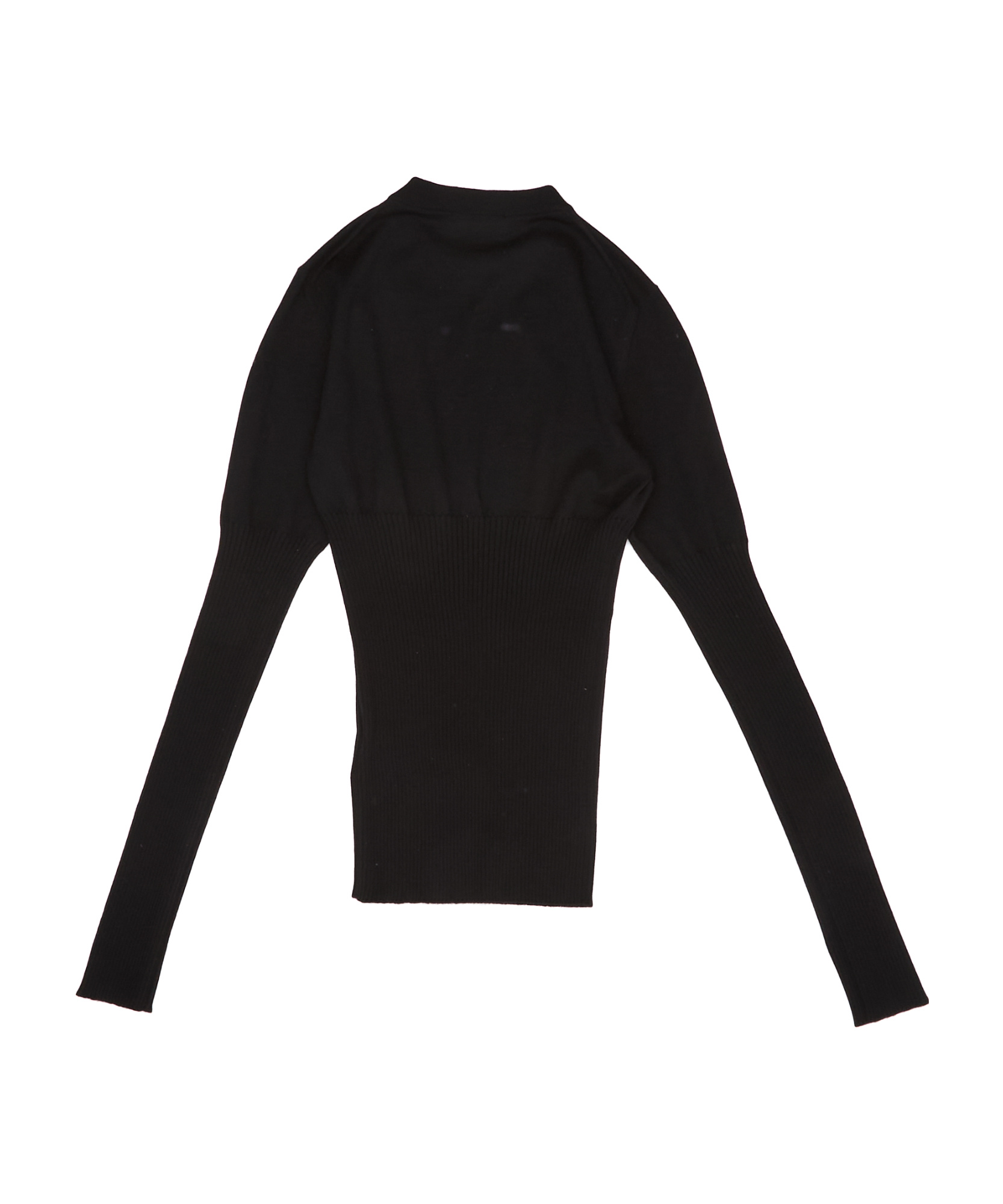 Jil Sander Corset-bust-fitted-sweater In Black