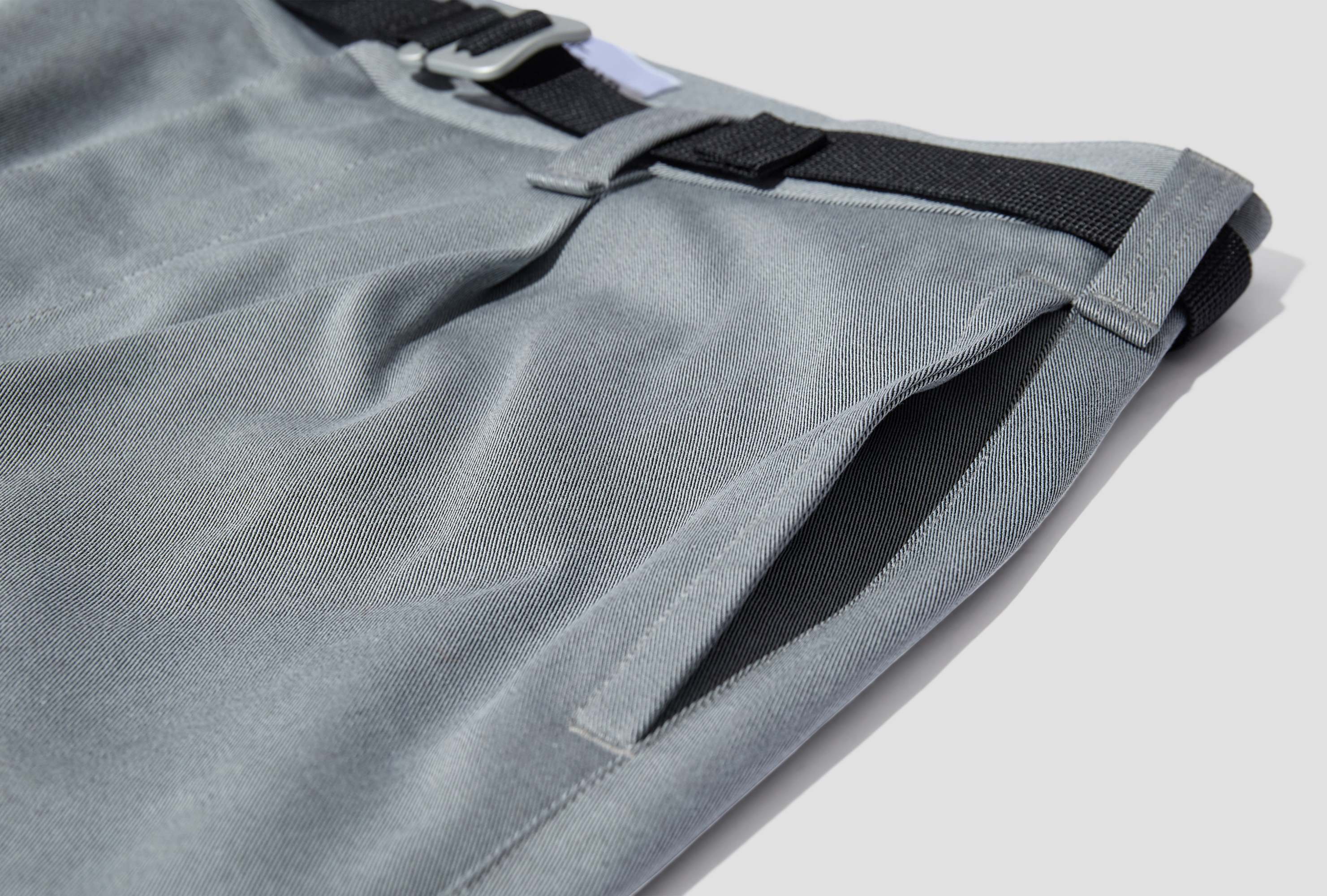 Stone Island Belt Loop Casual Pants In Gray