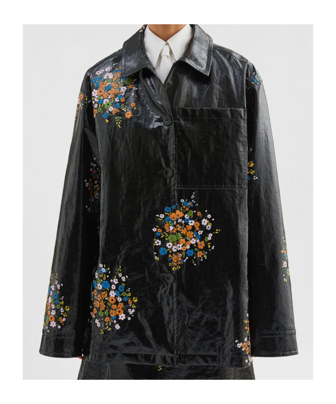 Jil Sander Outershirt 04 Casual Jacket In Black Linen