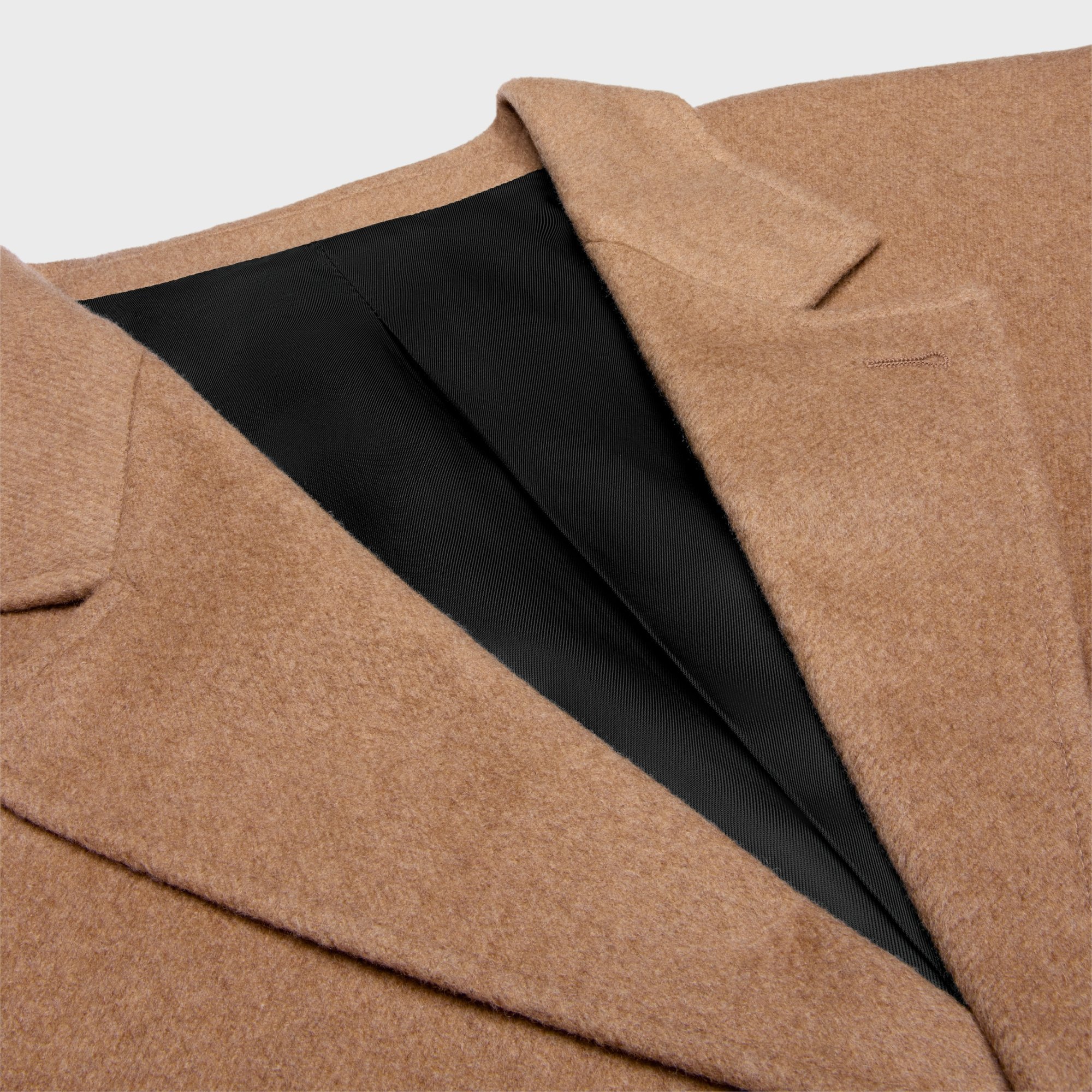 Celine Tailored Jacket In Cashmere Flannel In Brown