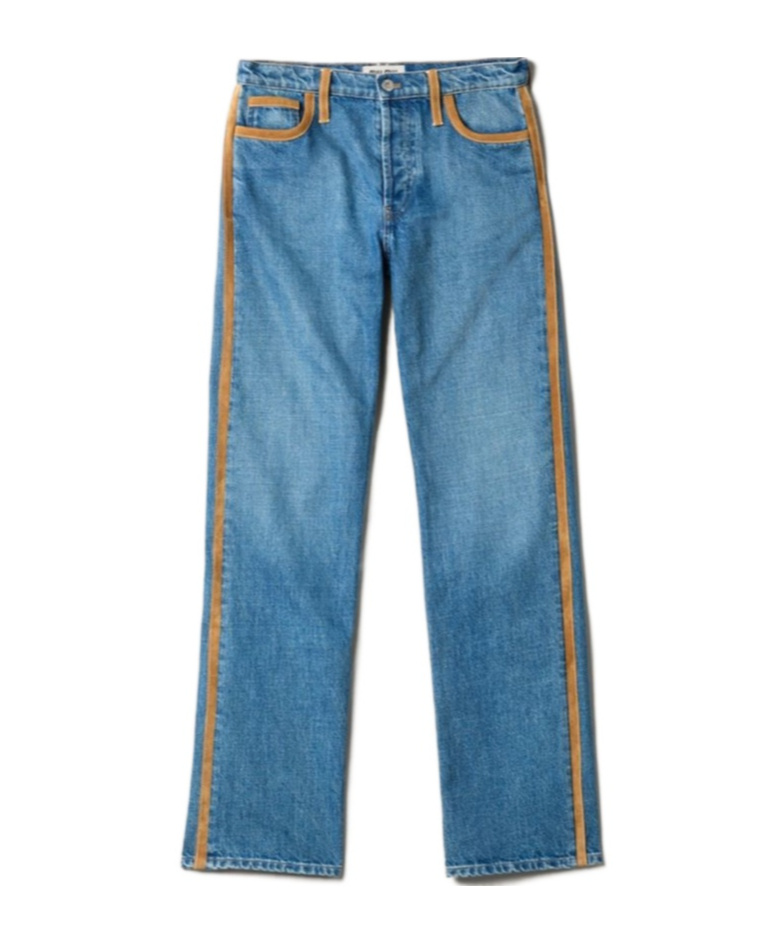 Miu Miu Denim And Leather Jeans