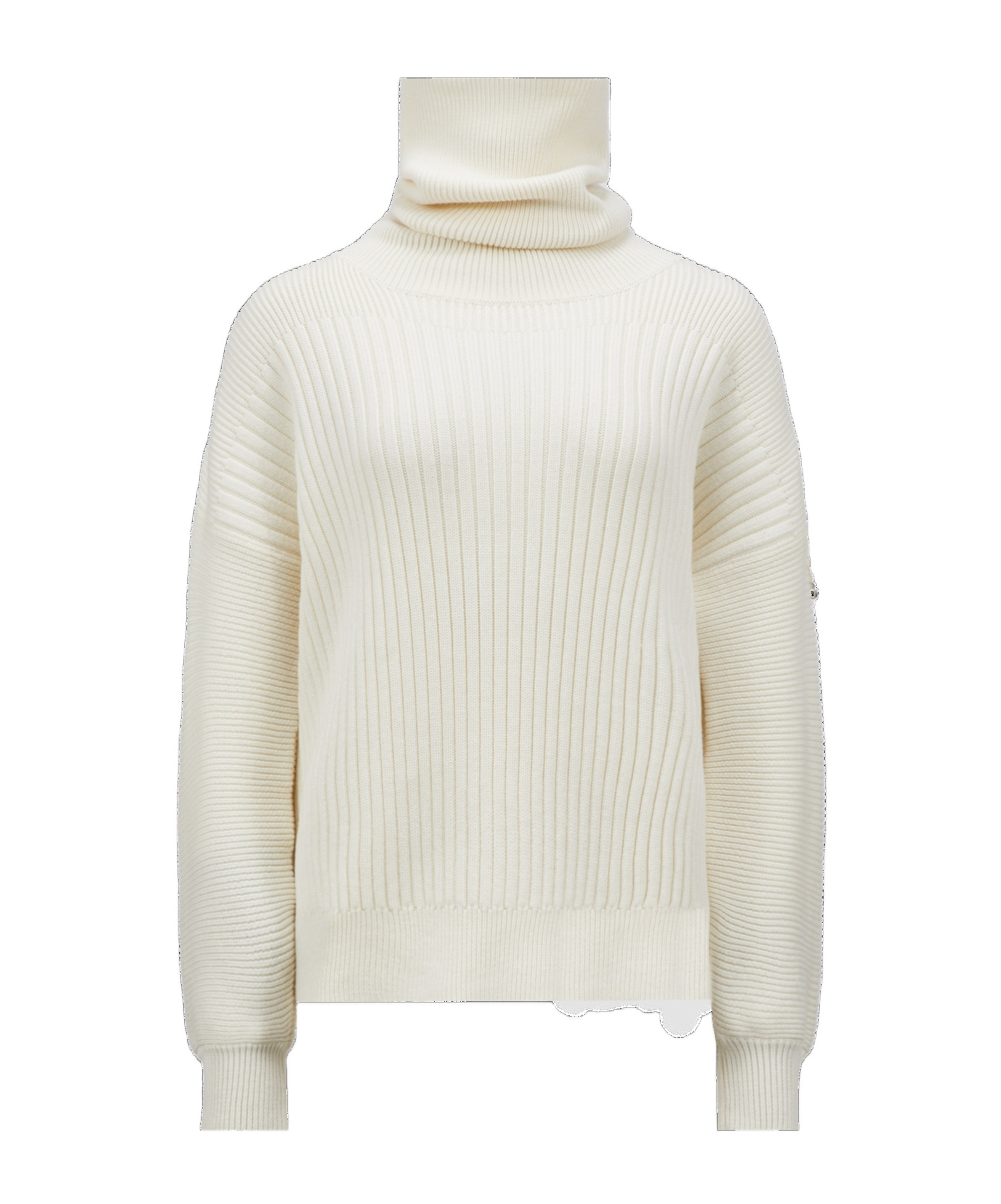 Moncler Virgin Wool Sweater In White