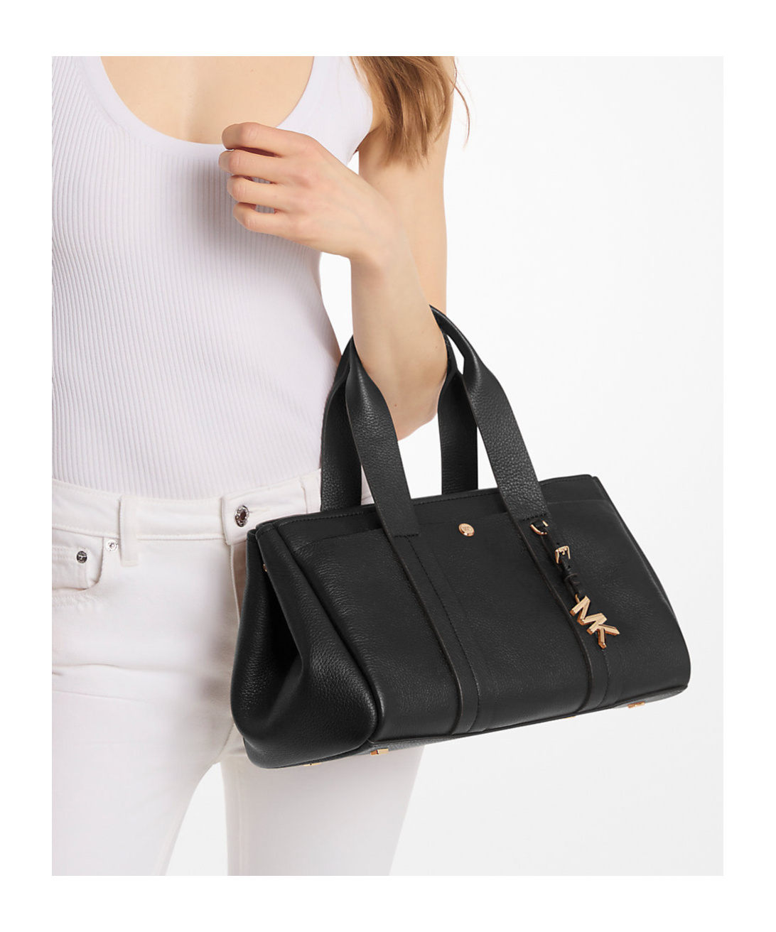 Michael Michael Kors Romee Small Pebbled Leather Satchel