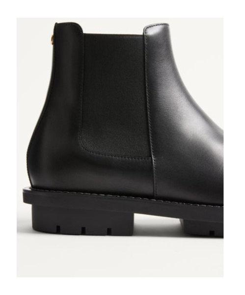 Valentino Urbie Calfskin Ankle Boot In Black