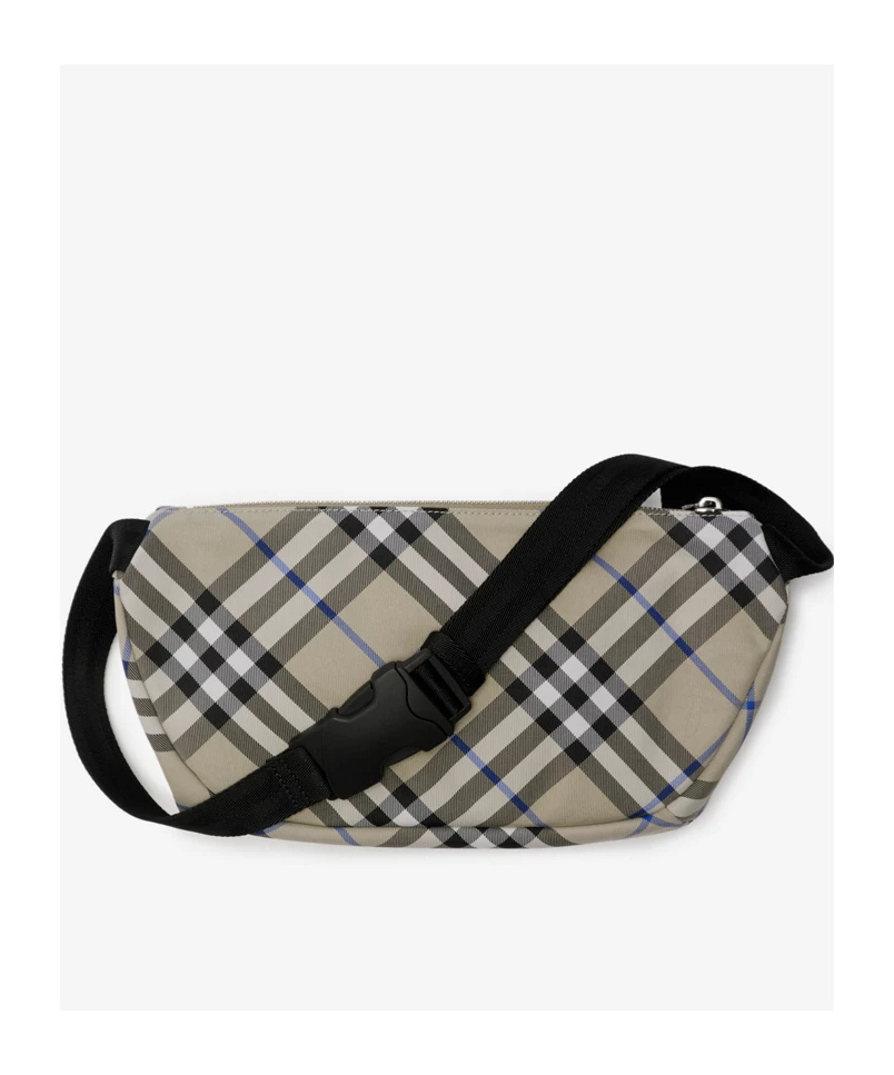 Burberry Vintage Check Belt Bag In Gray