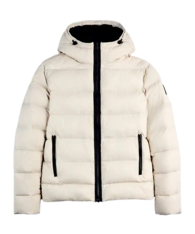 Fay Quilted Hooded Jacket In Neutral