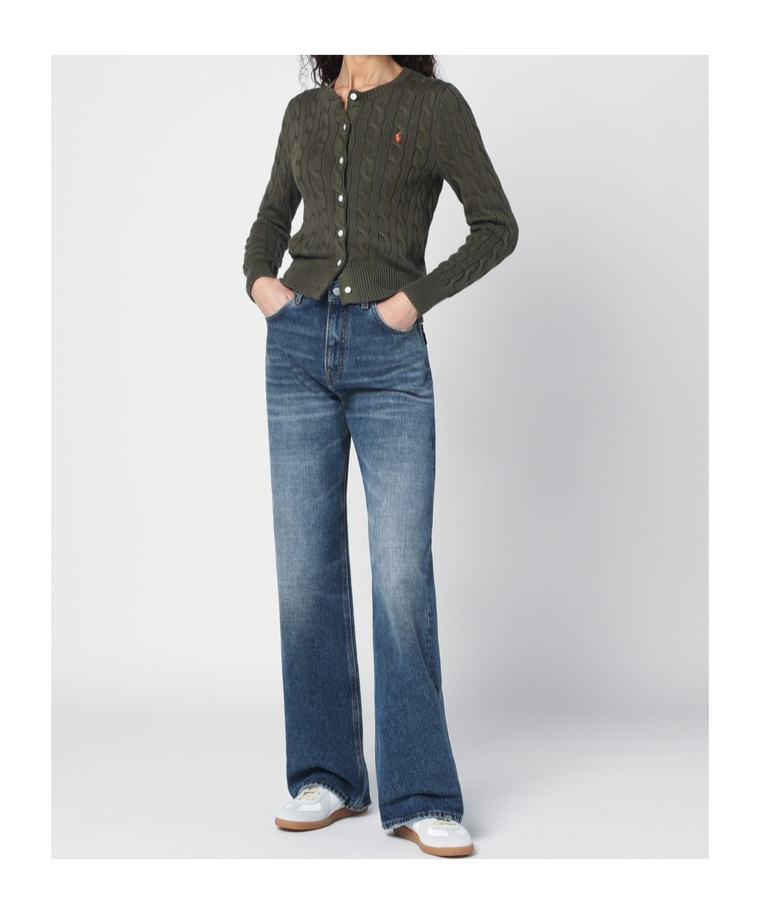 Shop Polo Ralph Lauren Polo Pony-embroidered Cardigan In Black