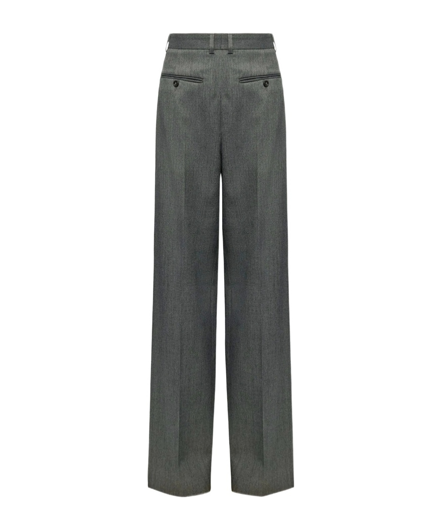 Mm6 Maison Margiela Mm6 By Maison Margiela High-waisted Tailored Pants With Wide Leg In Gray