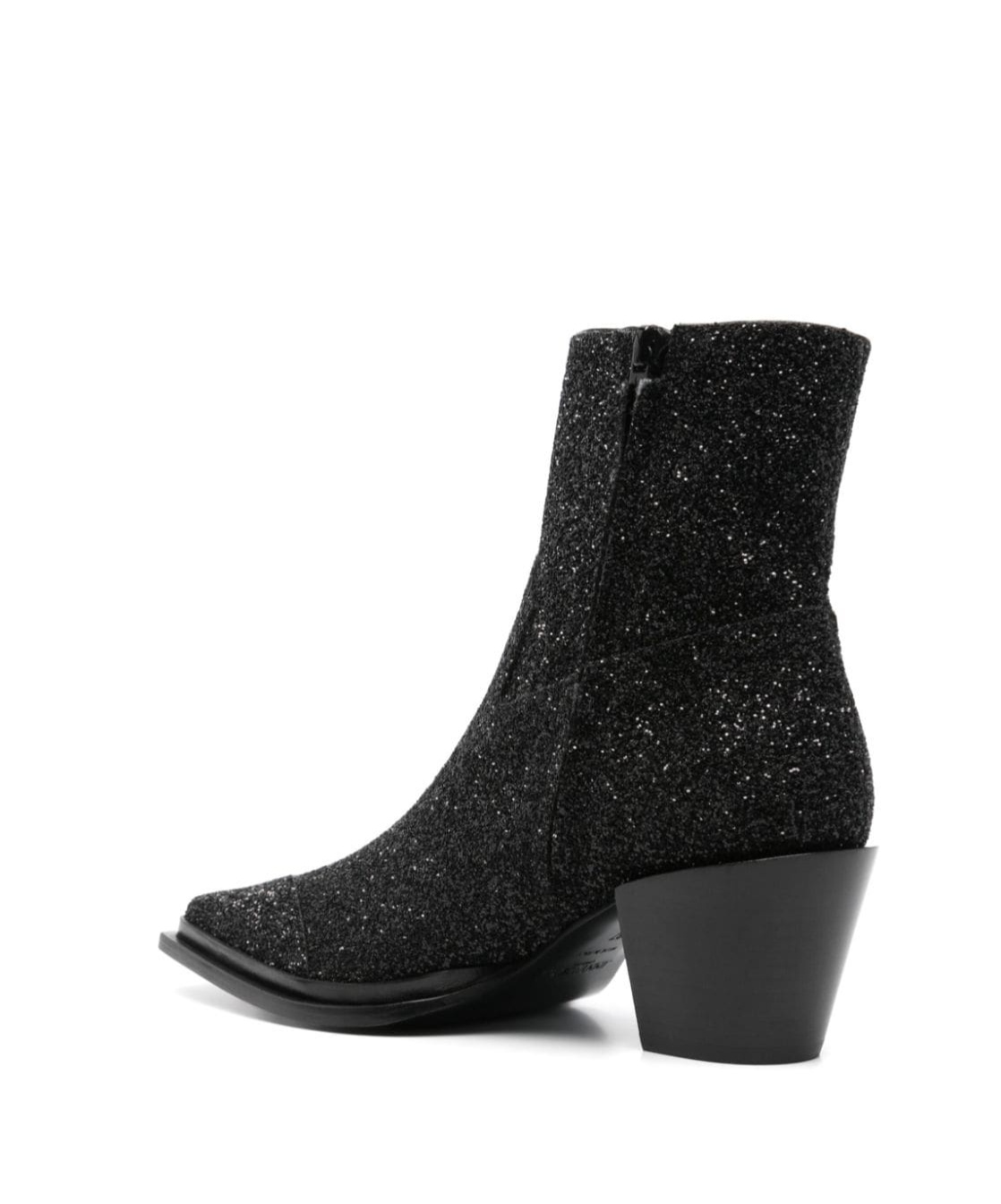 Jimmy Choo Cece Ab 60mm Glitter Ankle Boots In Black