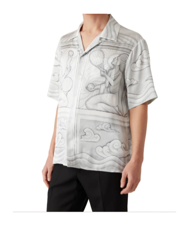 Casablanca Short-sleeved Shirt In White