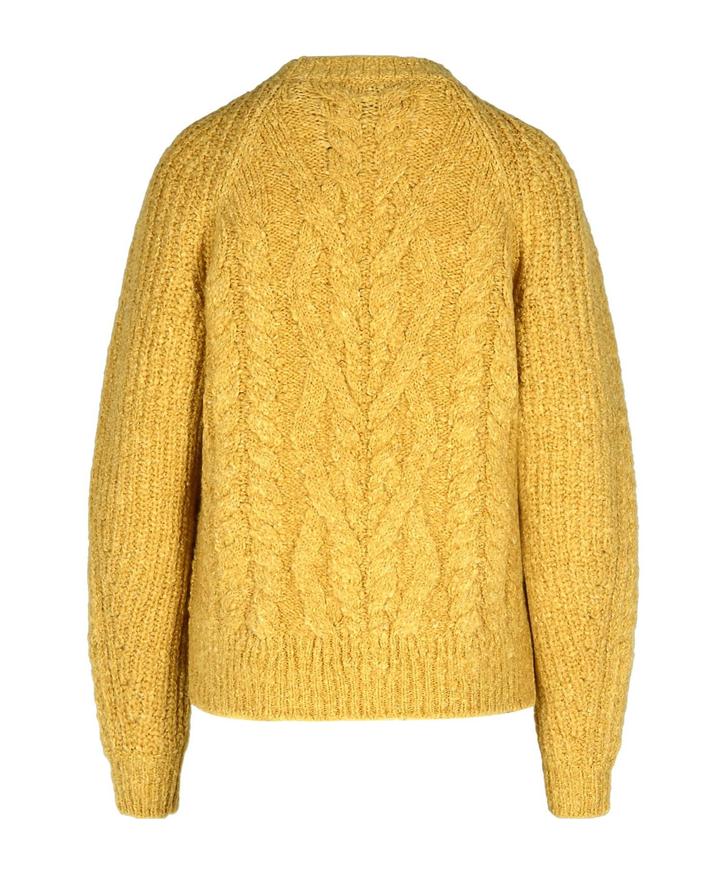 Isabel Marant Crewneck Long-sleeved Jumper In Yellow