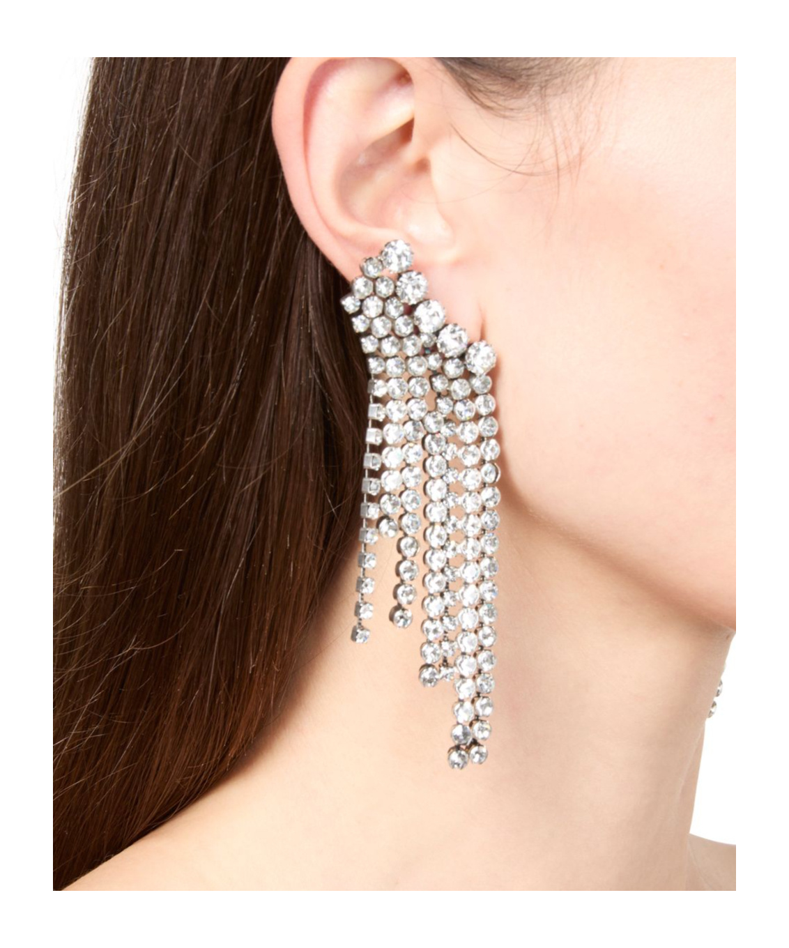 Shop Isabel Marant Fringe Earrings In Gray