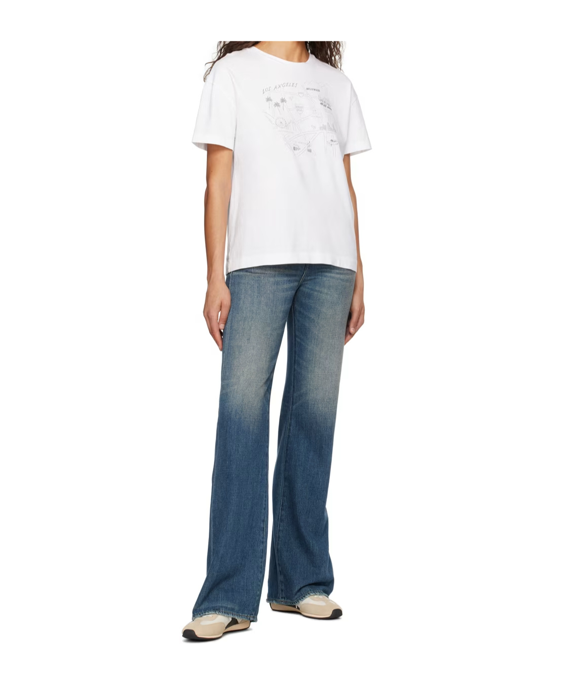 Rag & Bone Logo Round-neck T-shirt In White