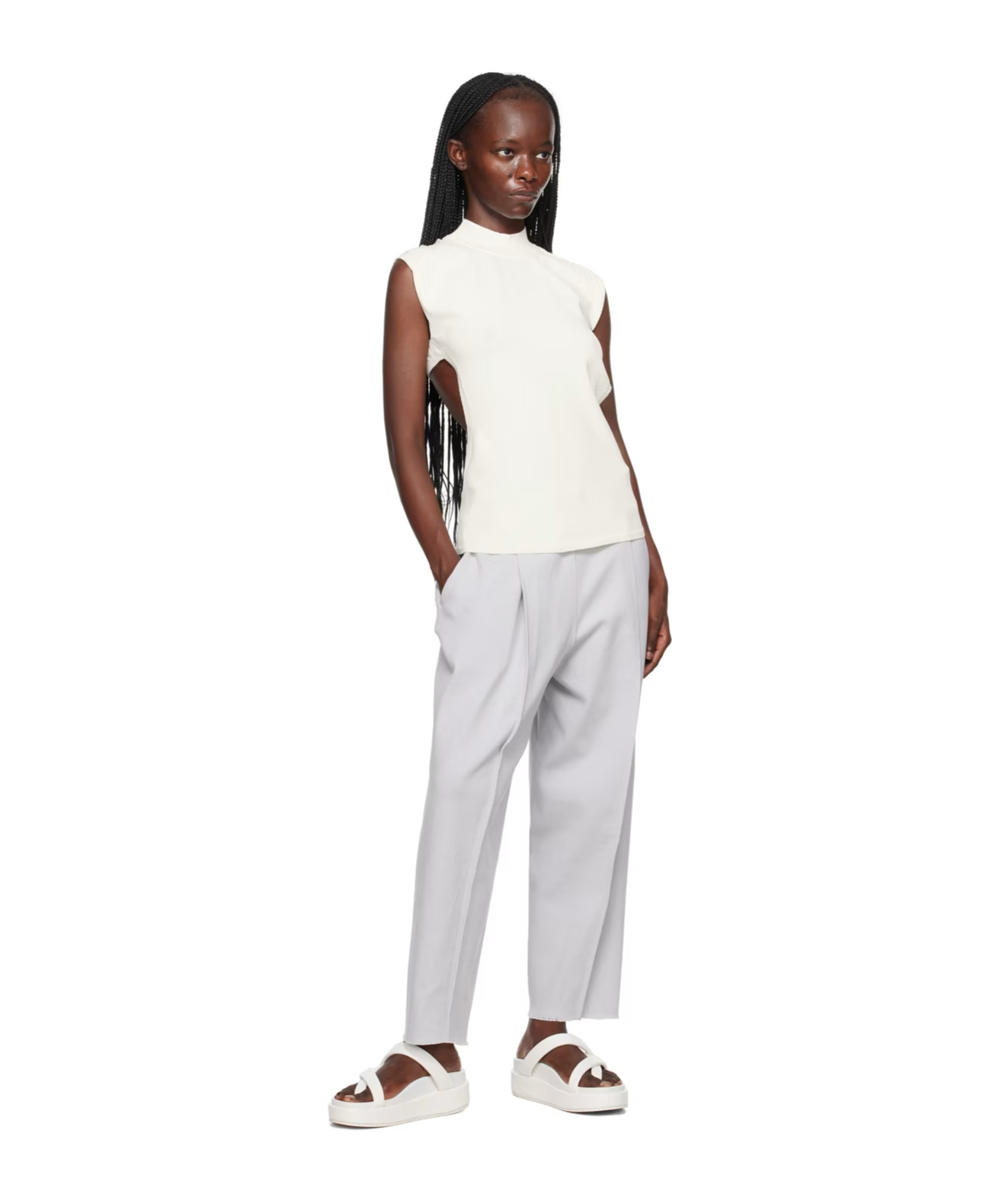 Issey Miyake Off-white Mellow Camisole In White