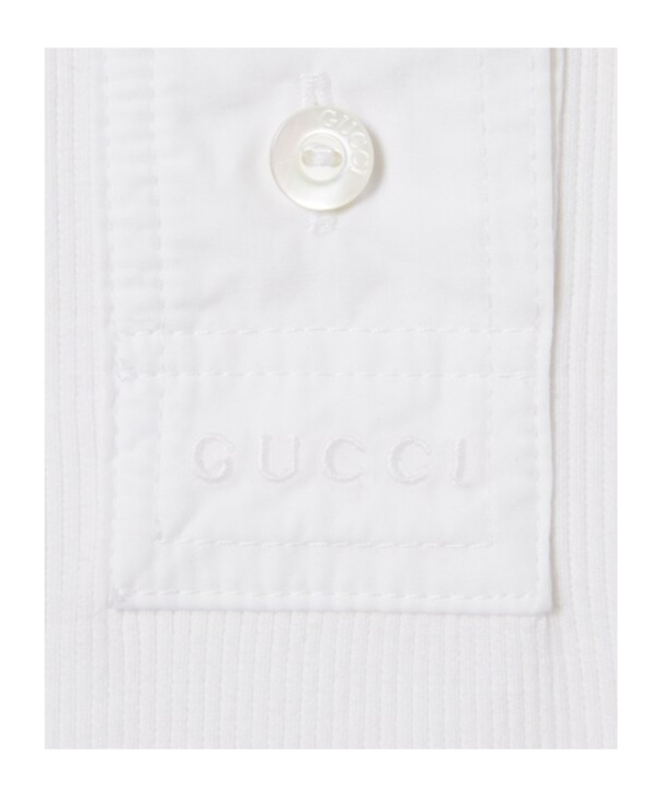 Shop Gucci Cotton Rib T-shirt In White
