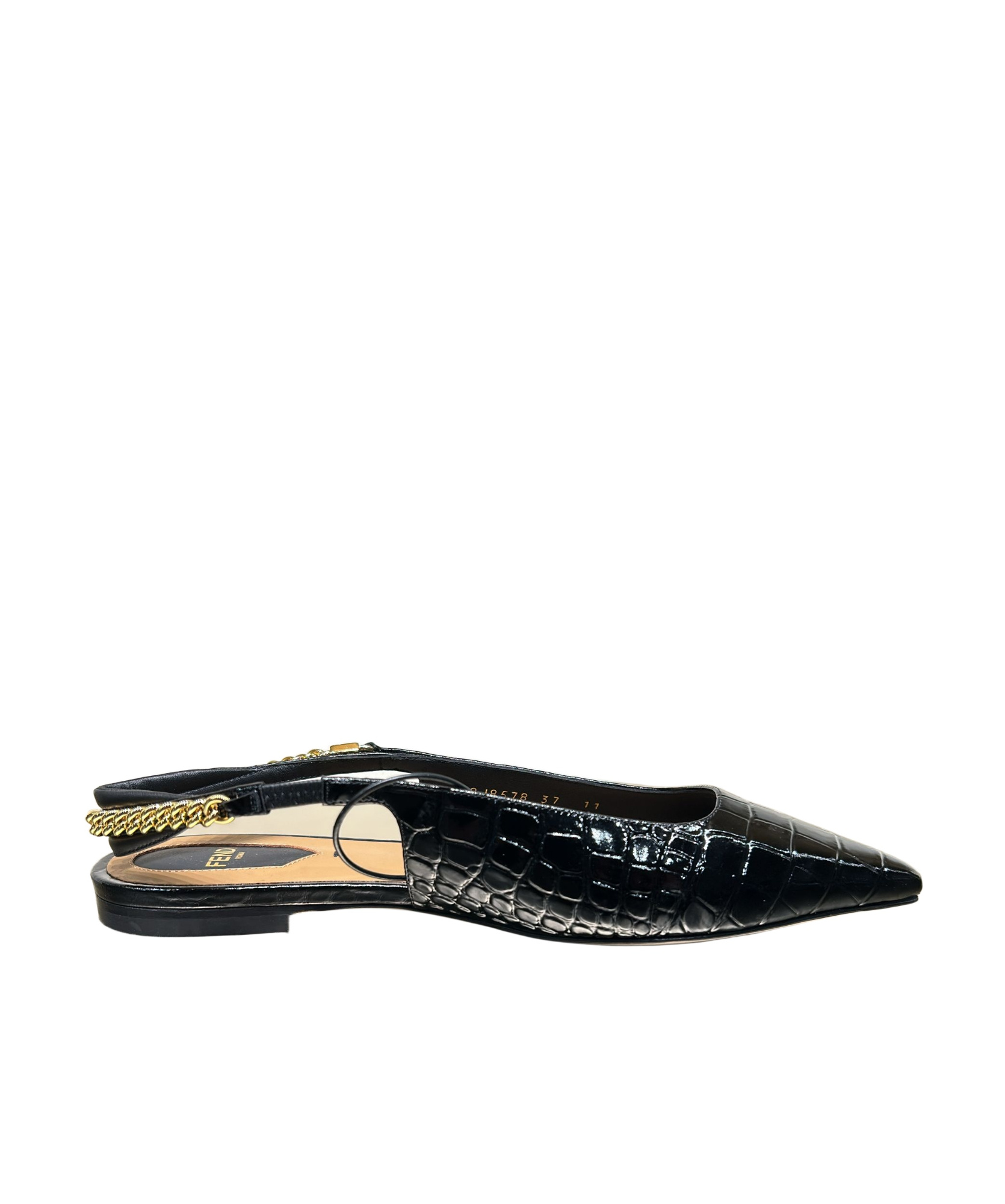 Fendi Colibri Lite Flat Sandals In Black