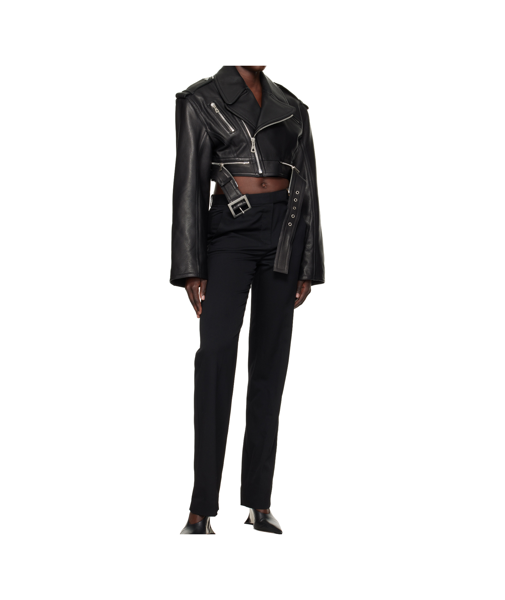 Jean Paul Gaultier 'the Cropped Perfecto' Leather Jacket