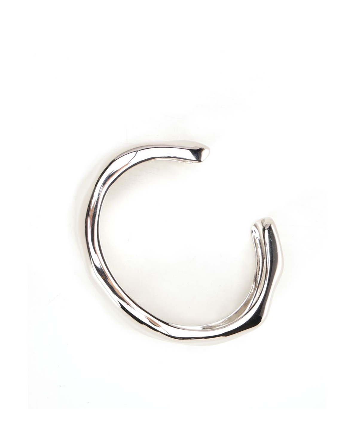Ami Alexandre Mattiussi Ami Paris Open Cuff Polished Bracelet In Silver