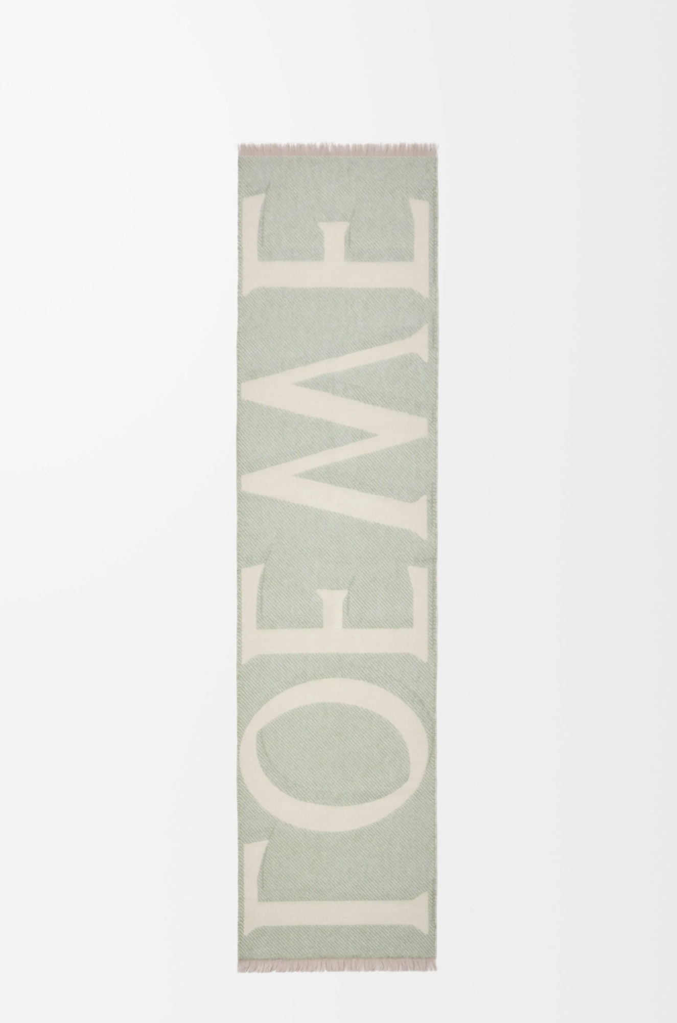 Loewe Rectangular Scarf In Neutral