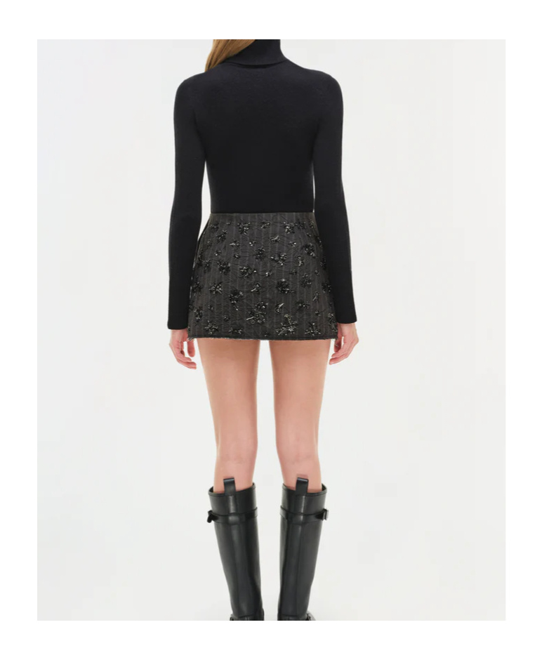 Simkhai Blaire Mini Skirt In Gray