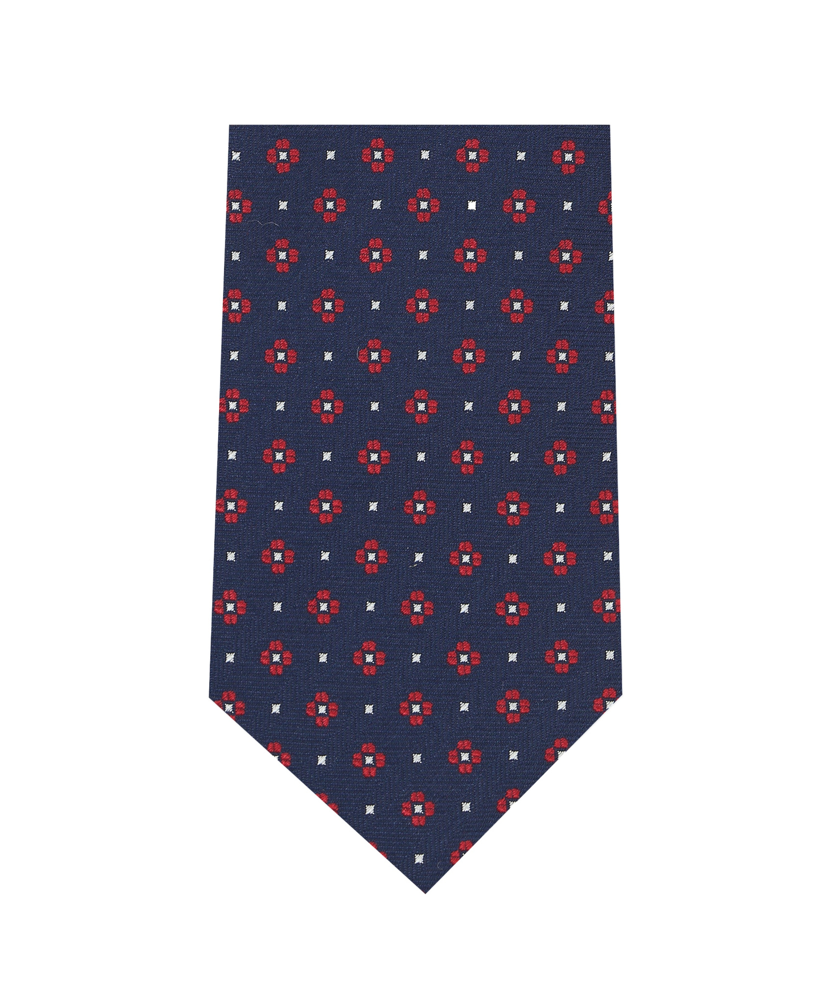 Zegna Patterned-jacquard Silk Tie In Blue