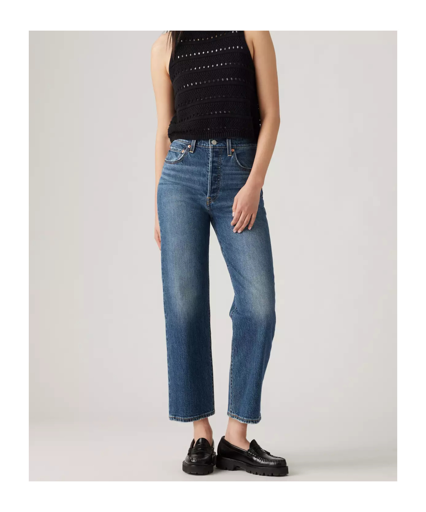 Shop Levi's Belt-loop Jeans In Blue